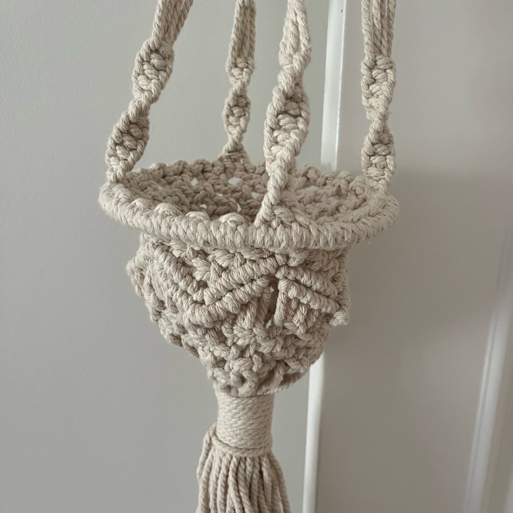 Cute crocheted planter
